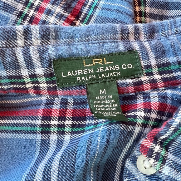 Lauren Jeans Co. Plaid Flannel Shirt - Picture 10 of 10